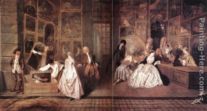 L'Enseigne de Gersaint painting - Jean-Antoine Watteau L'Enseigne de Gersaint art painting